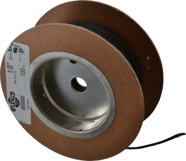 Techflex - Black Braided Expandable Cable Sleeve - 100' Coil Length, -103 to 257°F - Exact Tooling