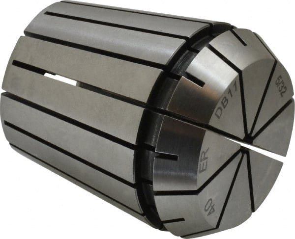 Kennametal - 5/32" ER40 Collet - 0.0152mm TIR, 46mm OAL, 41mm Overall Diam - Exact Tooling
