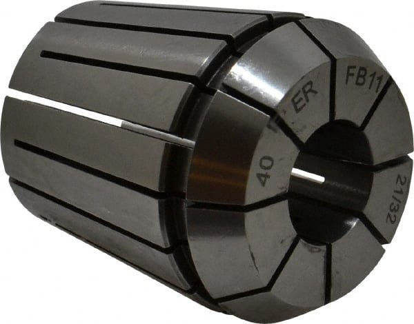 Kennametal - 21/32" ER40 Collet - 0.0203mm TIR, 46mm OAL, 41mm Overall Diam - Exact Tooling