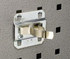 Triton - Extended Spring Clip Pegboard Hook - 2" Projection, Steel - Exact Tooling