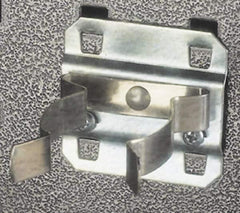 Triton - Spring Clip/Spray Can Holder Pegboard Hook - 3-3/4" Projection, Steel - Exact Tooling