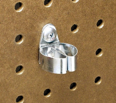 Triton - Single Spring Clip Pegboard Hook - 1-1/8" Projection, Steel - Exact Tooling