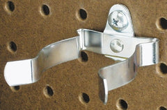 Triton - Spring Clip/Spray Can Holder Pegboard Hook - 2-7/8" Projection, Steel - Exact Tooling