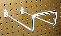 Triton - 2-3/4" ID, 1/4" Diam, 8" Long Double Closed End Loop Pegboard Hook - 8-5/8" Projection, 80° Bend, 2" Bend Length, Steel - Exact Tooling