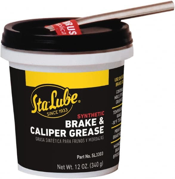 CRC - 12 oz Tub Synthetic High Temperature Grease - Black, High Temperature, 450°F Max Temp, NLGIG 2, - Exact Tooling
