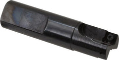 Cutting Tool Technologies - 3/4" Cut Diam, 0.28" Max Depth of Cut, 3/4" Shank Diam, 3.03" OAL, Indexable Square Shoulder End Mill - SPEH 2.522 Inserts, Weldon Shank, 90° Lead Angle - Exact Tooling