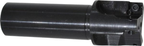 Cutting Tool Technologies - 1" Cut Diam, 0.28" Max Depth of Cut, 3/4" Shank Diam, 3.03" OAL, Indexable Square Shoulder End Mill - SPEH 2.522 Inserts, Weldon Shank, 90° Lead Angle - Exact Tooling