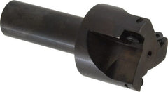 Cutting Tool Technologies - 1-1/2" Cut Diam, 0.34" Max Depth of Cut, 3/4" Shank Diam, 3.28" OAL, Indexable Square Shoulder End Mill - SPEH 332 Inserts, Weldon Shank, 90° Lead Angle - Exact Tooling