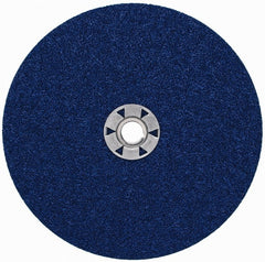 Norton - 7" Diam 36 Grit Fiber Disc - Very Coarse Grade, Zirconia Alumina, 8,600 Max RPM, Series F826 - Exact Tooling