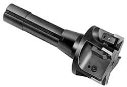 APT - 2-1/2" Cutting Diam, 1-1/4" Shank Diam, 2-1/2" Max Depth of Cut, Straight Shank Indexable Copy End Mill - 5 Inserts, RPG 42 Insert, EMR Toolholder - Exact Tooling