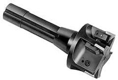 APT - 1-1/4" Cutting Diam, 3/4" Shank Diam, 1-1/4" Max Depth of Cut, Straight Shank Indexable Copy End Mill - 1 Insert, RPG 42 Insert, EMR Toolholder - Exact Tooling