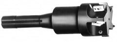 APT - 1" Cutting Diam, 3/4" Shank Diam, 1" Max Depth of Cut, Straight Shank Indexable Copy End Mill - 1 Insert, RPG 42 Insert, EMLR Toolholder - Exact Tooling