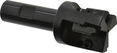 APT - 1-1/2" Cut Diam, 0.65" Max Depth of Cut, 3/4" Shank Diam, 3-7/8" OAL, Indexable Square Shoulder End Mill - TPC 32..., TPG 32., TPU 32. Inserts, Weldon Shank, 90° Lead Angle, Series Tri-Dex - Exact Tooling