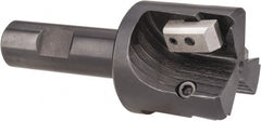 APT - 1-3/4" Cut Diam, 0.65" Max Depth of Cut, 3/4" Shank Diam, 3-7/8" OAL, Indexable Square Shoulder End Mill - TPC 32..., TPG 32., TPU 32. Inserts, Weldon Shank, 90° Lead Angle, Series Tri-Dex - Exact Tooling