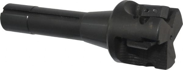 APT - 2" Cut Diam, 0.65" Max Depth of Cut, 5-7/8" OAL, Indexable Square Shoulder End Mill - TPC 32..., TPG 32., TPU 32. Inserts, R8 90° Lead Angle, Series Tri-Dex - Exact Tooling