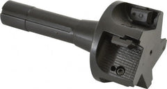 APT - 3" Cut Diam, 0.65" Max Depth of Cut, 5-7/8" OAL, Indexable Square Shoulder End Mill - TPC 32..., TPG 32., TPU 32. Inserts, R8 90° Lead Angle, Series Tri-Dex - Exact Tooling