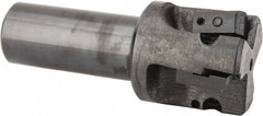 APT - 1-5/8" Cut Diam, 0.65" Max Depth of Cut, 1" Shank Diam, 3-7/8" OAL, Indexable Square Shoulder End Mill - TPC 32..., TPG 32., TPU 32. Inserts, Weldon Shank, 90° Lead Angle, Series Tri-Dex - Exact Tooling