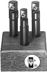 APT - 12 to 18mm Cutting Diam, Straight Shank, Indexable Tridex End Mill Set - 3, 5 Inserts, EMM Carbide Toolholder, Series Miniature - Exact Tooling