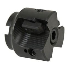 APT - 3 Inserts, 2" Cut Diam, 3/4" Arbor Diam, 1-3/4" Max Depth of Cut, Indexable Square-Shoulder Face Mill - 0/90° Lead Angle, 1-3/4" High, TPC 32..., TPG 32., TPU 32. Insert Compatibility, Series EMS - Exact Tooling