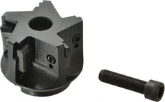 APT - 5 Inserts, 2-1/2" Cut Diam, 3/4" Arbor Diam, 2" Max Depth of Cut, Indexable Square-Shoulder Face Mill - 0/90° Lead Angle, 2" High, TPC 32..., TPG 32., TPU 32. Insert Compatibility, Series EMS - Exact Tooling