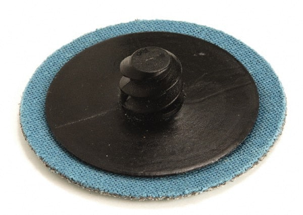 Superior Abrasives - 1-1/2" Disc Diam, 60 Grit, Aluminum Oxide Quick Change Disc - Type R Attaching System, Coated, Medium Grade - Exact Tooling