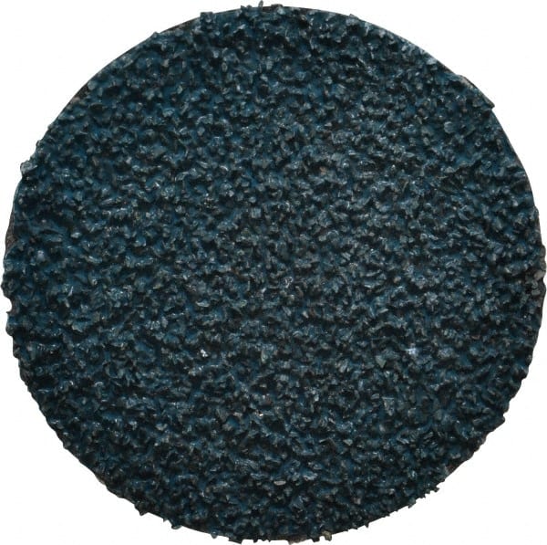 Tru-Maxx - 2" Disc Diam, 36 Grit, Zirconia Alumina Quick Change Disc - Type R Attaching System, Coated, Blue, Very Coarse Grade - Exact Tooling