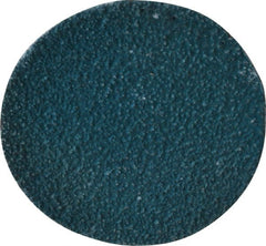 Tru-Maxx - 2" Disc Diam, 60 Grit, Zirconia Alumina Quick Change Disc - Type R Attaching System, Coated, Blue, Medium Grade - Exact Tooling