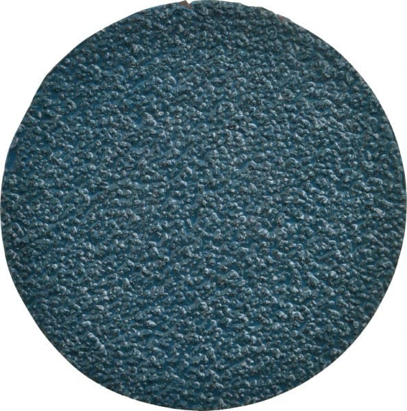 Tru-Maxx - 3" Disc Diam, 36 Grit, Zirconia Alumina Quick Change Disc - Type R Attaching System, Coated, Blue, Very Coarse Grade - Exact Tooling