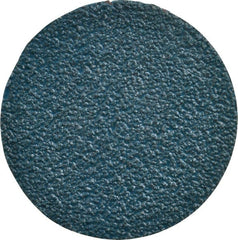 Tru-Maxx - 3" Disc Diam, 36 Grit, Zirconia Alumina Quick Change Disc - Type R Attaching System, Coated, Blue, Very Coarse Grade - Exact Tooling