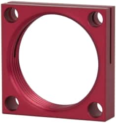 De-Sta-Co - 1-3/4 - 12 Thread, 0.2795" Mounting Hole, Aluminum Clamp Mounting Block - 1/2" Thick x 2" Long x 2" Wide - Exact Tooling