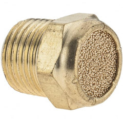 ARO/Ingersoll-Rand - 1/8 Male NPT, 7/16" Hex, 7/16" OAL, Breather Vent - 250 Max psi - Exact Tooling
