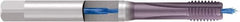 Emuge - 1/4-20 UNC 2BX 3 Flute TiCN Finish Cobalt Straight Flute Machine Tap - Modified Bottoming, Right Hand Thread, 3.15" OAL, 0.669" Thread Length, Oversize, Through Coolant - Exact Tooling