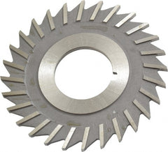 Value Collection - 2-1/2" Blade Diam x 3/32" Blade Thickness, 7/8" Hole, 28 Teeth, High Speed Steel Side Chip Saw - Straight Tooth, Arbor Connection, Uncoated - Exact Tooling