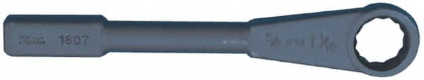 Martin Tools - 3-7/8", 12 Point, Black Finish, Single End, Striking Box Wrench - Exact Tooling