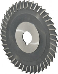 Value Collection - 6" Blade Diam x 3/32" Blade Thickness, 1" Hole, 42 Teeth, High Speed Steel Side Chip Saw - Straight Tooth, Arbor Connection, Uncoated - Exact Tooling