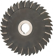 Value Collection - 6" Blade Diam x 3/16" Blade Thickness, 1" Hole, 42 Teeth, High Speed Steel Side Chip Saw - Staggered Tooth, Arbor Connection, Uncoated - Exact Tooling