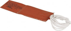 Value Collection - 3" Long x 1" Wide, Rectangular, Silicon Rubber, Standard Heat Blanket - 120 Volt, Plain Back, Use with Metal Containers - Exact Tooling