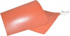 Value Collection - 24" Long x 12" Wide, Rectangular, Silicon Rubber, Standard Heat Blanket - 120 Volt, Plain Back, Use with Metal Containers - Exact Tooling