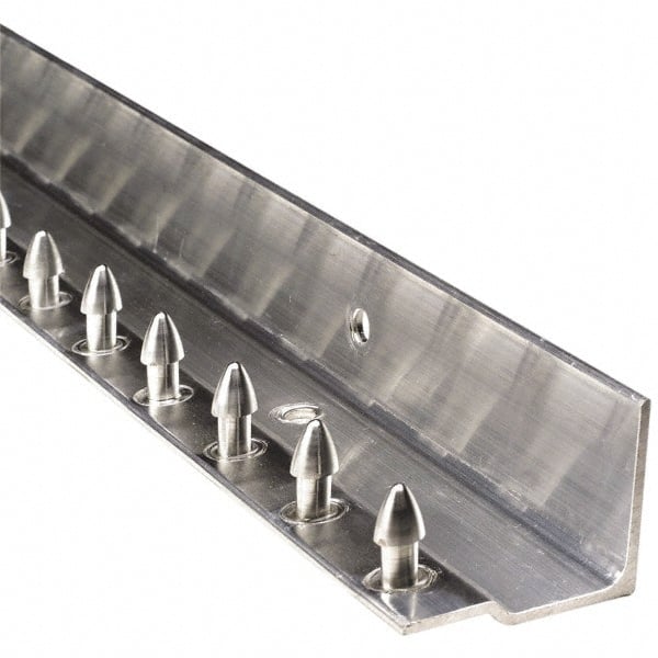 Aleco - 3Ft. Long Aluminum Boltless Dock Strip Door Mounting Hardware - For Use with Vinyl Strip Material (All Widths) - Exact Tooling