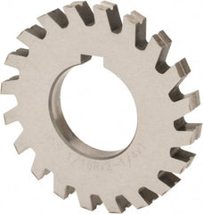 Value Collection - 9/64" Radius, 9/32" Circle Diam, 2-1/2" Cutter Diam, Arbor Connection, Concave Radius Cutter - High Speed Steel, Oxide Finish, Form Relieved, 10 Teeth - Exact Tooling