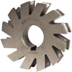 Value Collection - 7/32" Radius, 7/16" Circle Diam, 3" Cutter Diam, 7/16" Cutting Width, Arbor Connection, Concave Radius Cutter - High Speed Steel, Oxide Finish, Form Relieved, 10 Teeth - Exact Tooling
