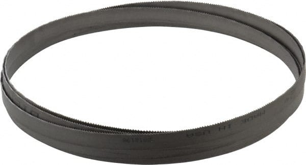 Irwin Blades - 14 to 18 TPI, 10' 10" Long x 1/2" Wide x 0.025" Thick, Welded Band Saw Blade - Bi-Metal, Toothed Edge - Exact Tooling