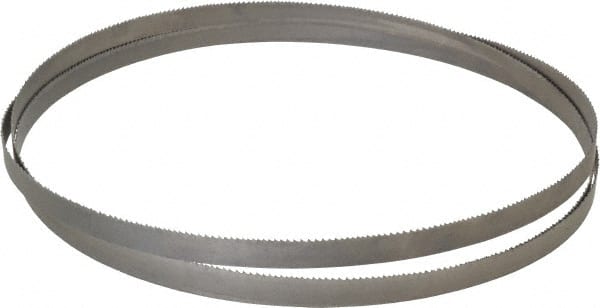 Irwin Blades - 10 to 14 TPI, 7' 9-1/2" Long x 1/2" Wide x 0.025" Thick, Welded Band Saw Blade - Bi-Metal, Toothed Edge - Exact Tooling