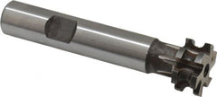 Made in USA - 3/32" Radius, 3/16" Circle Diam, 3/4" Diam x 0.352" Wide Cut, High Speed Steel Concave Radius Cutter - 3" OAL, 1/2" Shank Diam, Shank Connection, Uncoated, Form Relieved, 6 Teeth, Weldon Flat - Exact Tooling