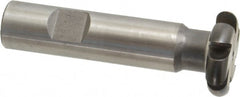 Made in USA - 5/32" Radius, 5/16" Circle Diam, 1-5/16" Cutter Diam, Shank Connection, Convex Radius Cutter - 3/4" Shank Diam, 3-1/2" OAL, High Speed Steel, Uncoated, Form Relieved, 6 Teeth, Weldon Flat - Exact Tooling