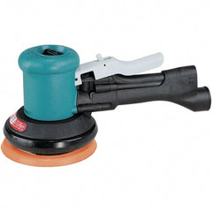 Dynabrade - 12,000 OPM, 23 CFM Air Consumption, Palm Air Orbital Sander - Round Pad, 1/4 NPT Inlet - Exact Tooling