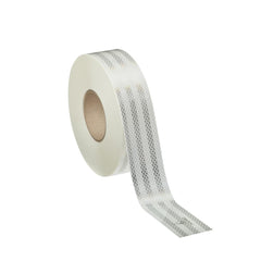 3M - DOT Conspicuity Tape; Color: White ; Tape Material: Pressure Sensitive Adhesive ; Width (Inch): 3 ; Length (Feet): 150 - Exact Tooling