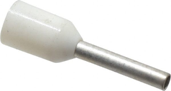 ACI - 20 AWG, Partially Insulated, Crimp Electrical Wire Ferrule - 8mm Long x 1-1/2mm Diameter Pin, 14.4mm Overall Length - Exact Tooling