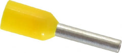 ACI - 18 AWG, Partially Insulated, Crimp Electrical Wire Ferrule - 8mm Long x 1.7mm Diameter Pin, 14.4mm Overall Length - Exact Tooling