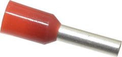 ACI - 16 AWG, Partially Insulated, Crimp Electrical Wire Ferrule - 8mm Long x 2mm Diameter Pin, 14.4mm Overall Length - Exact Tooling